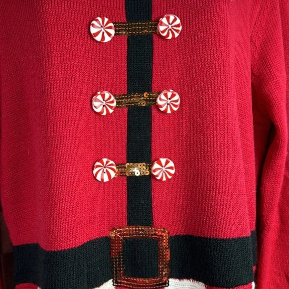 Allison, brittany Knit XL Christmas Santa sweater dress - Picture 2 of 6